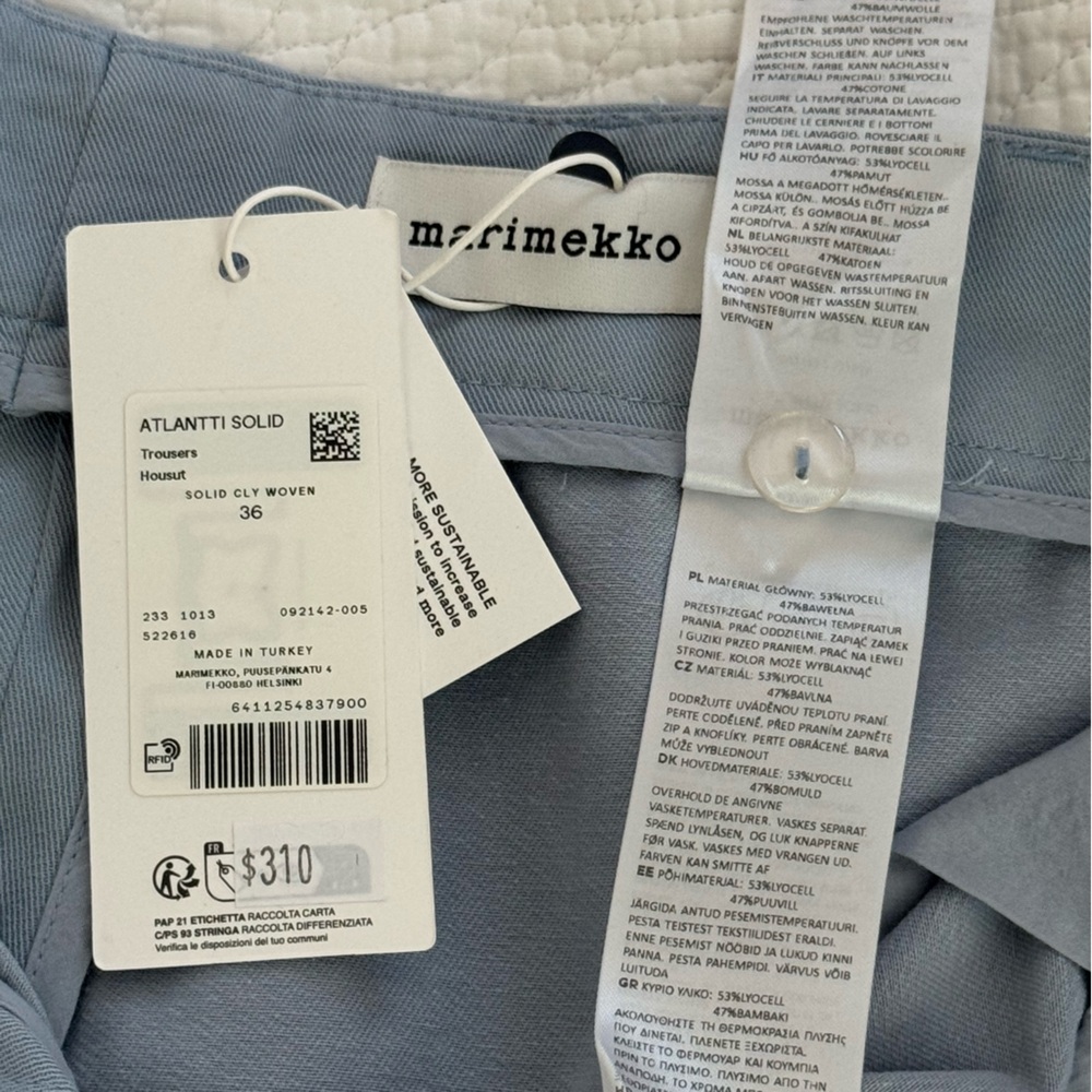 Marimeko NWT wide leg Pants size 28 - Picture 4 of 16